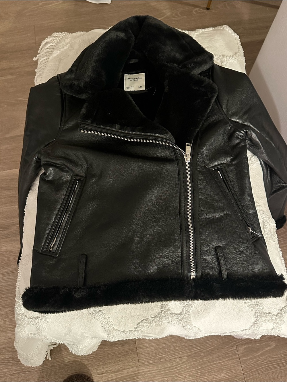 Abercrombie Bomber with Faux Fur